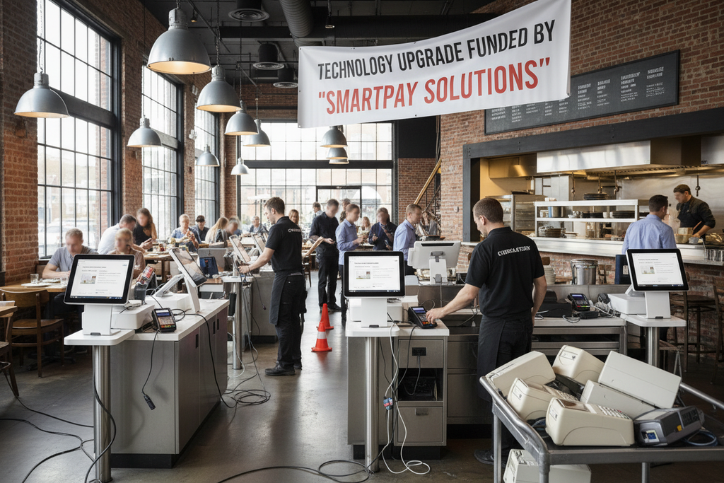 Restaurant installing new point-of-sale terminals funded through upgrade financing